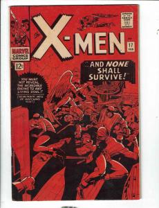 (Uncanny) X-Men # 17 VG/FN Marvel Comic Book Beast Angel Cyclops Professor X FH1