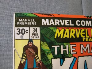 Marvel Premiere #34 The Mark of Kane (Marvel Comic, 1977) 