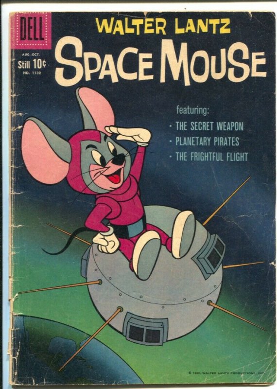 Space Mouse-Four Color Comics #1132 1960-Dell-Walter Lantz-satellite cover-G