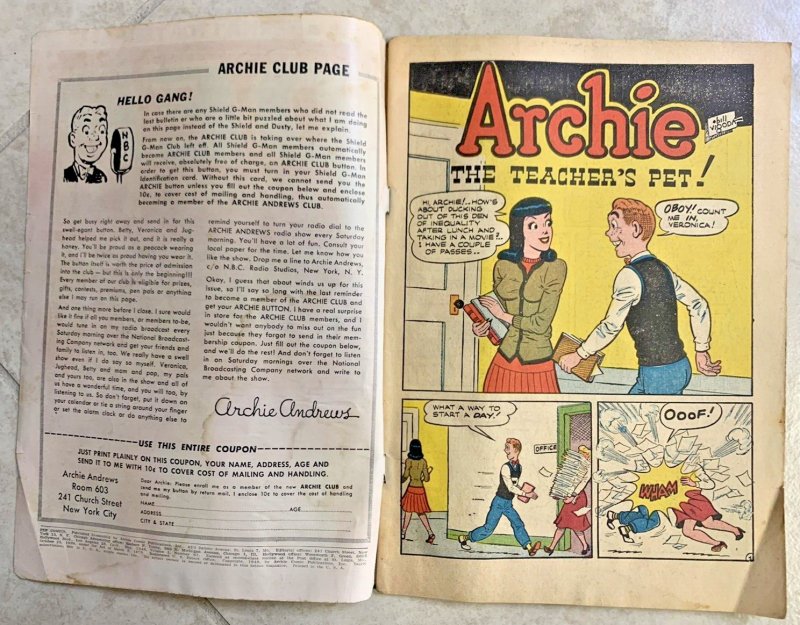 PEP COMICS #67 (1948) GOLDEN AGE ARCHIE | BETTY & VERONICA ON COVER