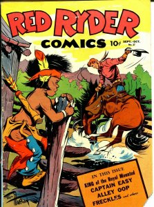 Red Ryder #27 1945-Dell-King of The Royal Mounted-Fred Harmon art-WWII-VG-