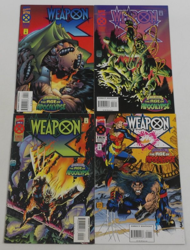 Weapon X #1-4 VF/NM complete series Age of Apocalypse Wolverine X-Men ; Marvel