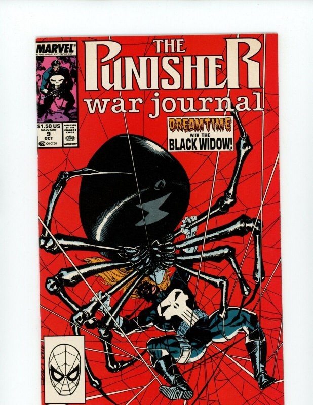 The Punisher #9 - Dreamtime With The Black Widow! (9.2) 1989