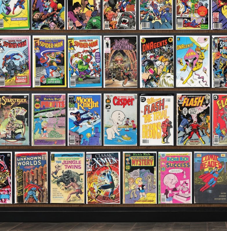 Huge Lot 130+ Comics with Marvel Tales, The Flash, Green Lantern & More!