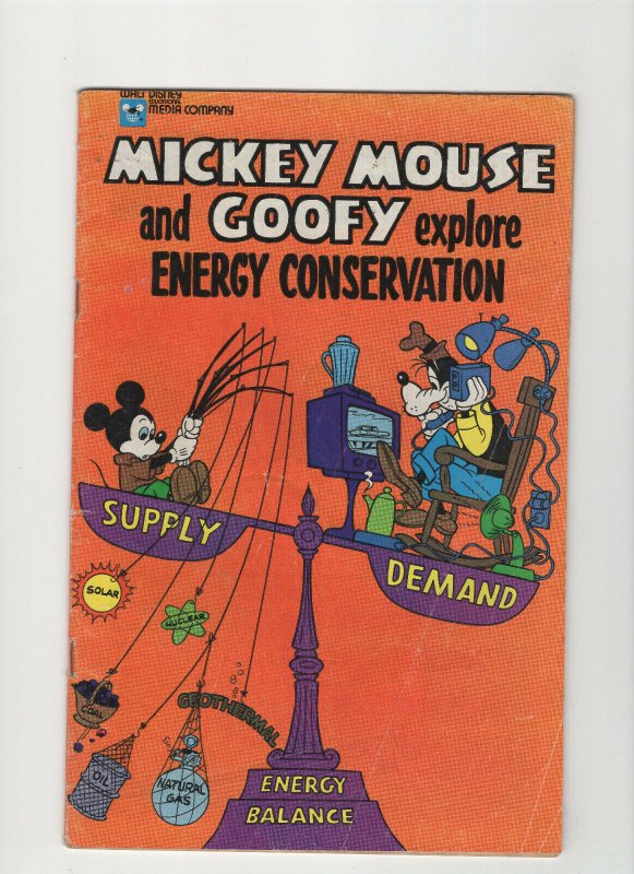 Mickey Mouse and Goofy Explore Energy Conservation (Disney Comic 1978) 