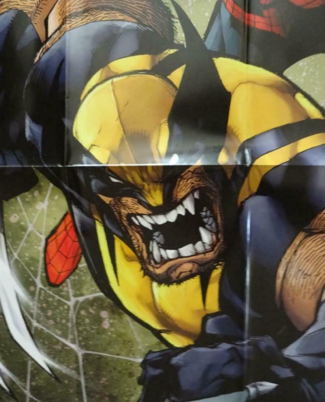 SAVAGE WOLVERINE AMAZING SPIDER-MAN Promo Poster 24 x 36 2013 MARVEL Unused 302