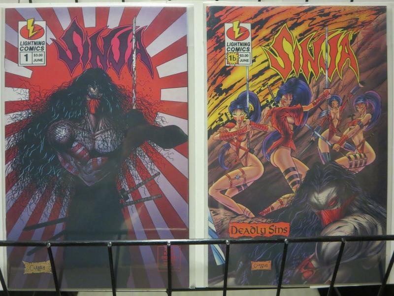 SINJA DEADLY SINS (1996 L) 1A,1B  set of both covers!