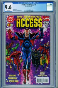 DC/Marvel: All Access #1 CGC 9.6 1997 comic book-4318362009