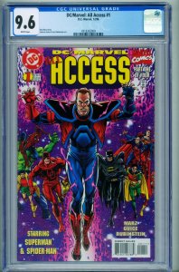 DC/Marvel: All Access #1 CGC 9.6 1997 comic book-4318362009