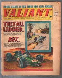 Valiant 12/30/1967-Fleetway-tabloid-F-1 race car-Steel Claw-Mytek-U.K.-FR/G