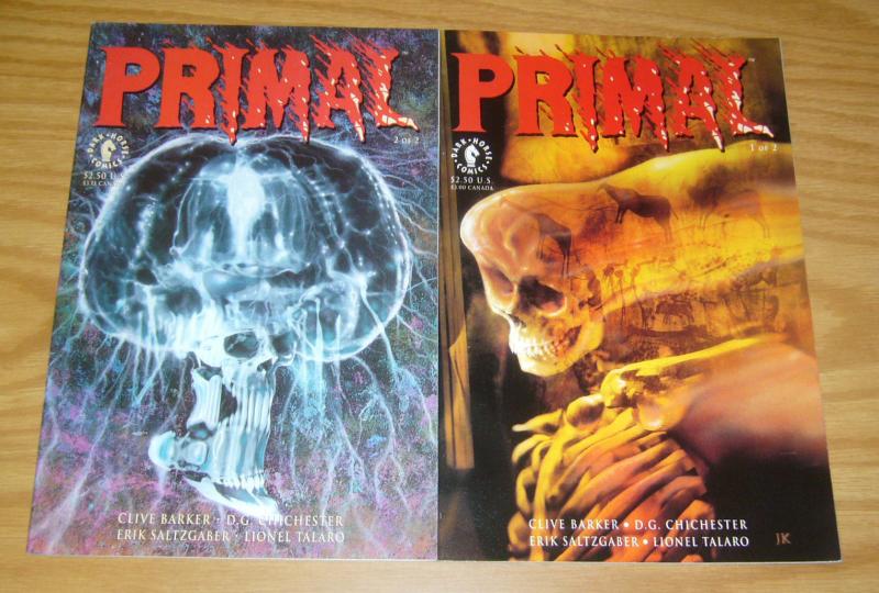 Primal #1-2 VF/NM complete series - clive barker - dark horse comics set lot