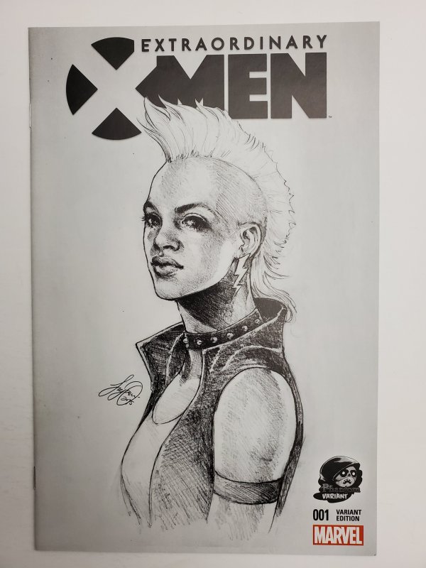 Extraordinary X-Men #1 Phantom Exclusive Siya Oum Sketch Variant (2016)