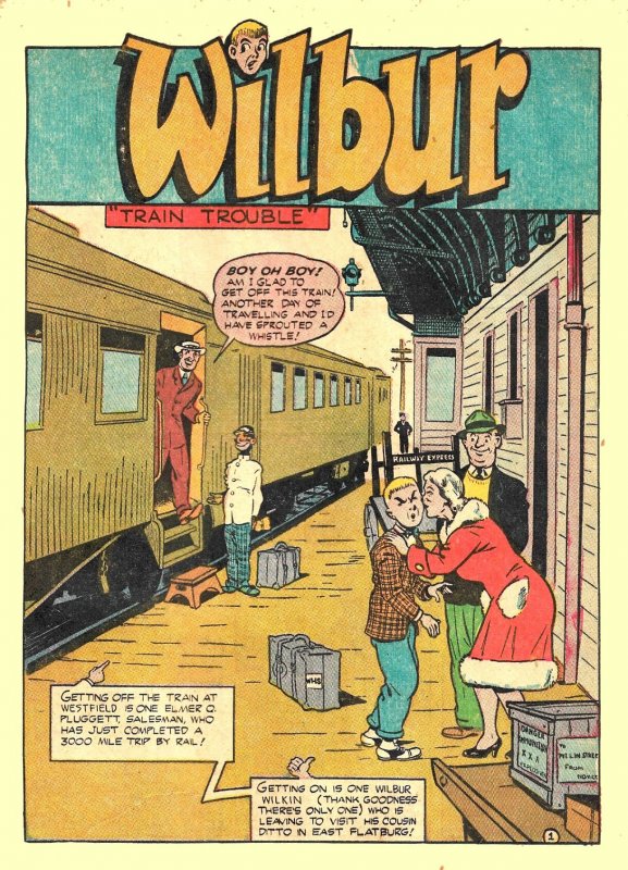 WILBUR COMICS #5 (Summer 1945) 5.5 FN- 1st Appearance of KATY KEENE! Teen Humor!