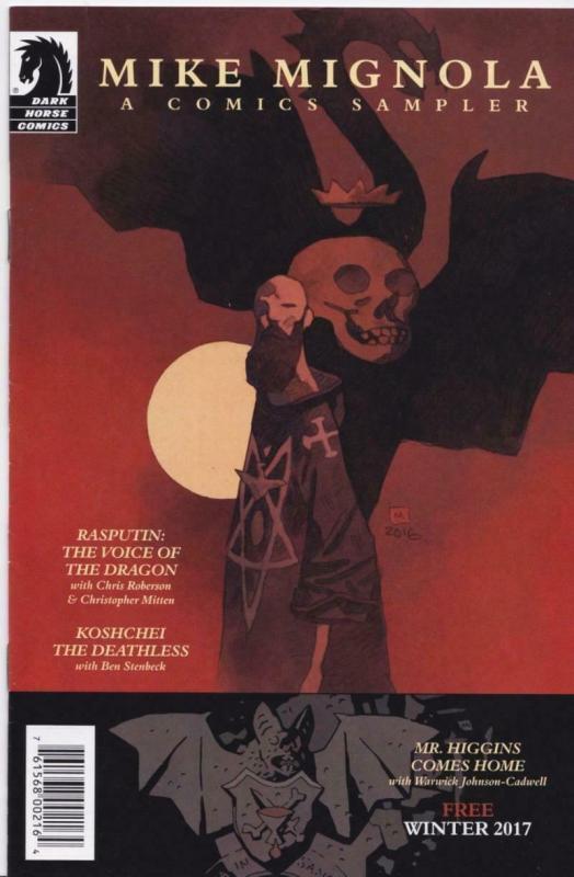 MIKE MIGNOLA Sampler ashcan promo, VF/NM, Hellboy, Rasputin, 2017