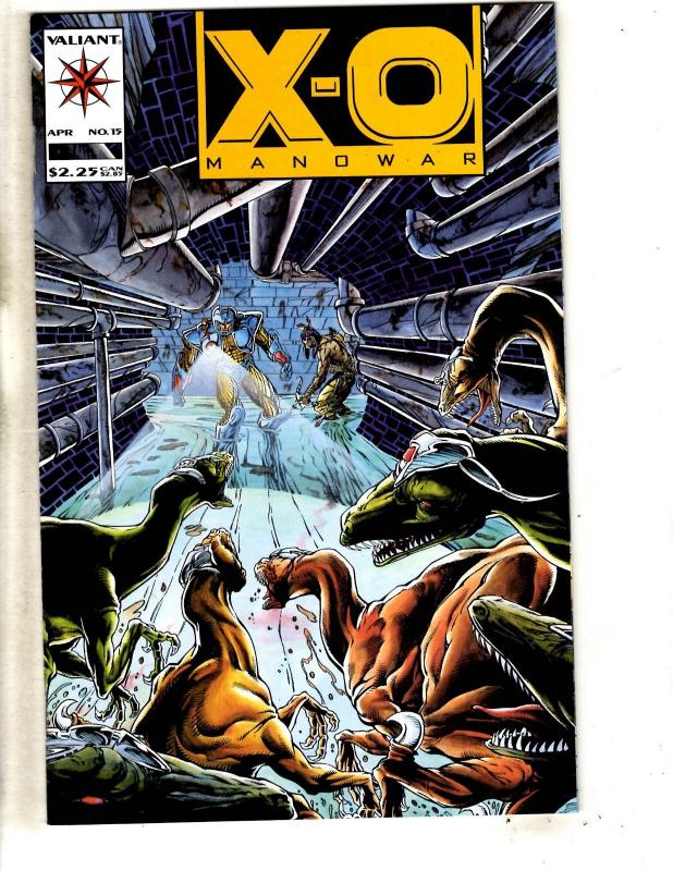 X-O Manowar # 15 NM 1st Print Valiant Comic Book Layton Sears Art Cover SS9