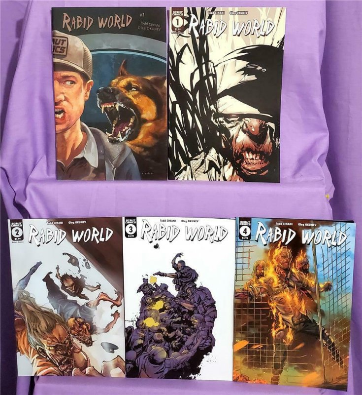RABID WORLD #1 - 4 with Steven Black Webstore Exclusive Cover (Scout 2021)