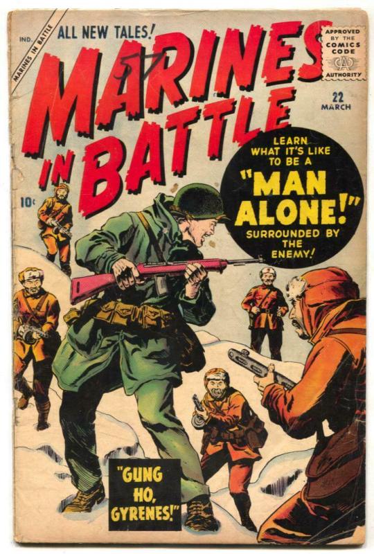 Marines in Battle #22 1958- Atlas Korean War comic G