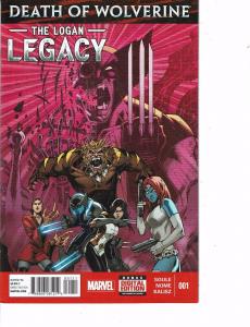 Lot Of 2 Comic Books Marvel Death of Wolverine Logan Legacy #1 and #2  ON9