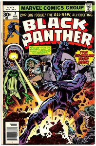 BLACK PANTHER #2 (Mar1977) 8.0 VF  Jack Kirby returns! Alien Threat to Wakanda!