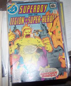 SUPERBOY AND THE LEGION OF SUPER HEROES # 251 DC 1979+ jim starlin OMEGA