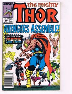 Mighty Thor # 390 VF/NM Marvel Comic Book Thor Lifts Mjolnir KEY Issue Hulk J58