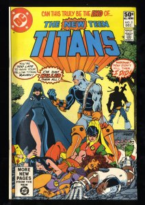 New Teen Titans #2 FN+ 6.5 1st Deathstroke!