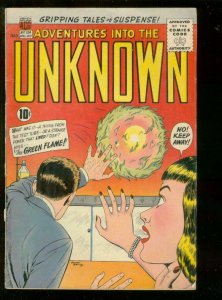 ADVENTURES INTO THE UNKNOWN #124 1961-OGDEN WHITNEY ART VG