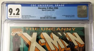 Uncanny X-Men #266 CGC 9.2 Rare Newsstand 1st Gambit FREE SHIPPING