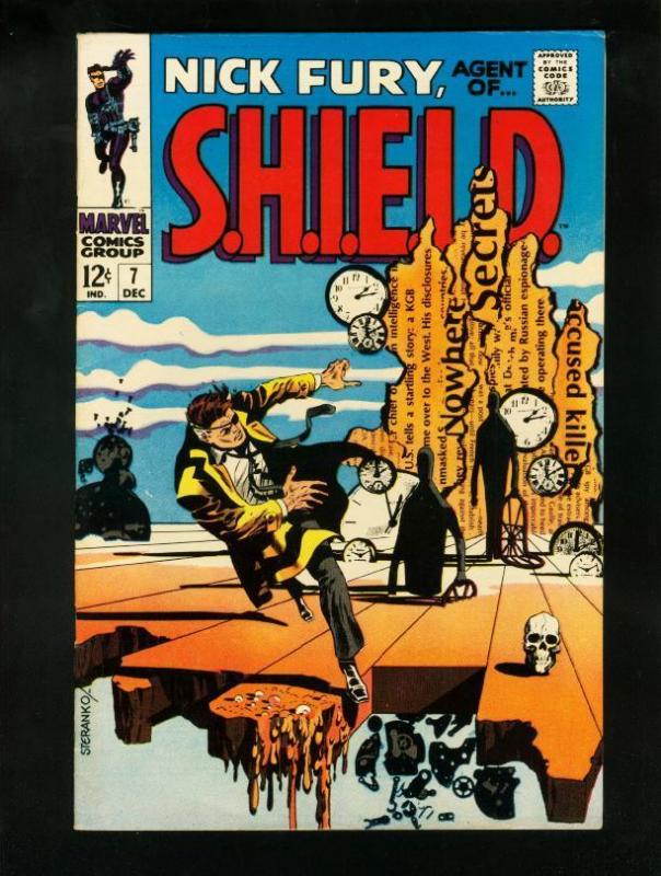 NICK FURY AGENT OF SHIELD #7 1968- DALI STYLE COVER- VF/NM