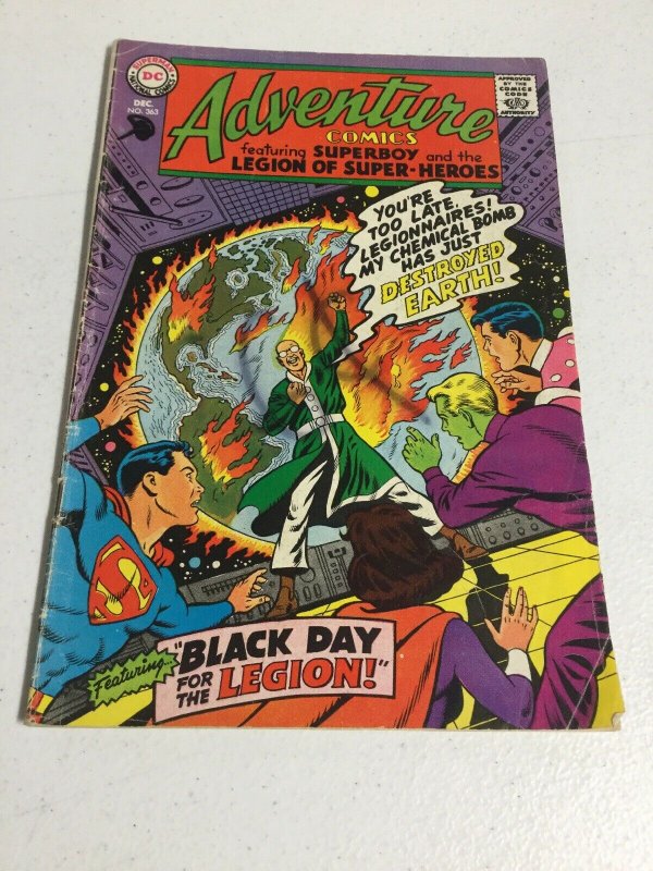 Adventure Comics 363 Vg- Very Good- 3.5 Marked With Sharpie DC Comics