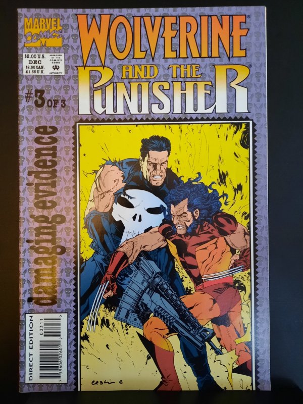 Wolverine and the Punisher: Damaging Evidence #3 (1993) VF