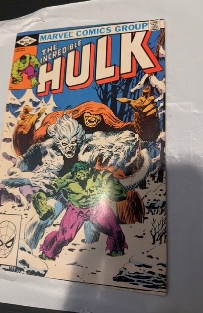 The Incredible Hulk #272 (1982)Wendigo/Sasquatch/Hulk foxxing