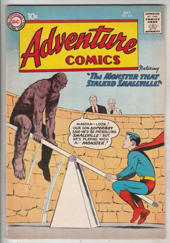 Adventure Comics #274 (Jul-60) VF/NM High-Grade Superboy