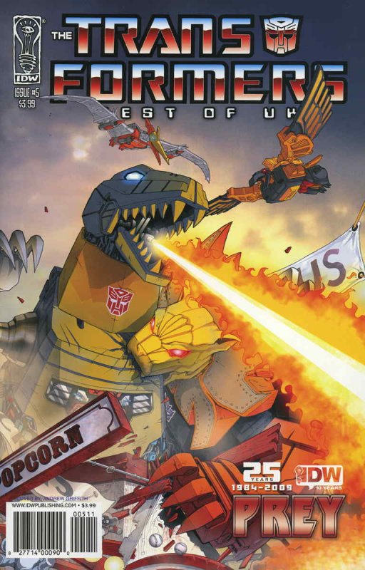 Transformers, The: Best of UK: Prey #5 VF/NM ; IDW | Last Issue