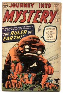 Journey Into Mystery #81 - 1962 - Marvel - VG+ - comic book