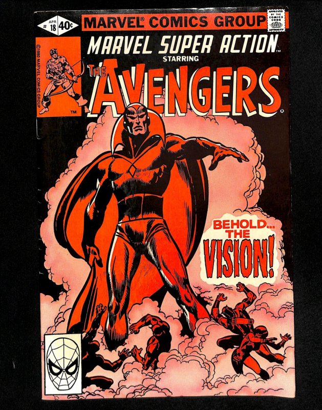 Marvel Super Action #18 1st Vision Avengers #57 reprint!