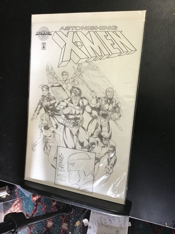 Marvel Authentix: Astonishing X-Men  1 (1999) Wolverine sketch cover signed CERT