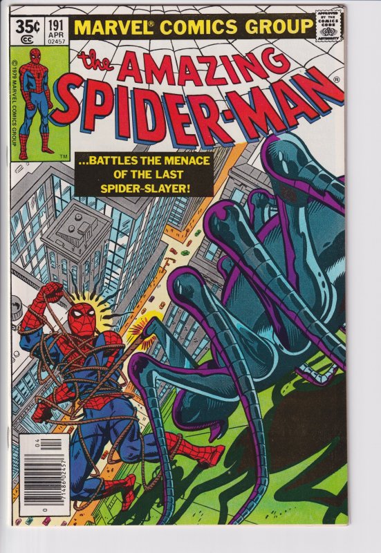 Amazing Spider-Man #191 (Mar 1979) NM- 9.2, white!