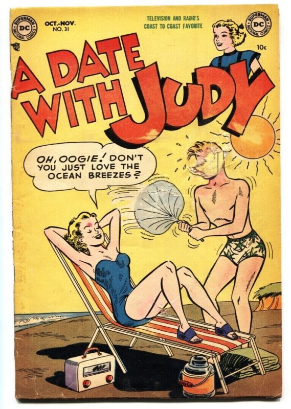 Date with Judy #31 1953-Swimsuit cover- DC  Humor- G-