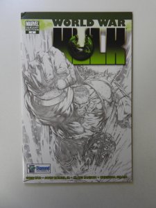 World War Hulk #1 Diamond Distributors Exclusive Sketch Variant VF- condition