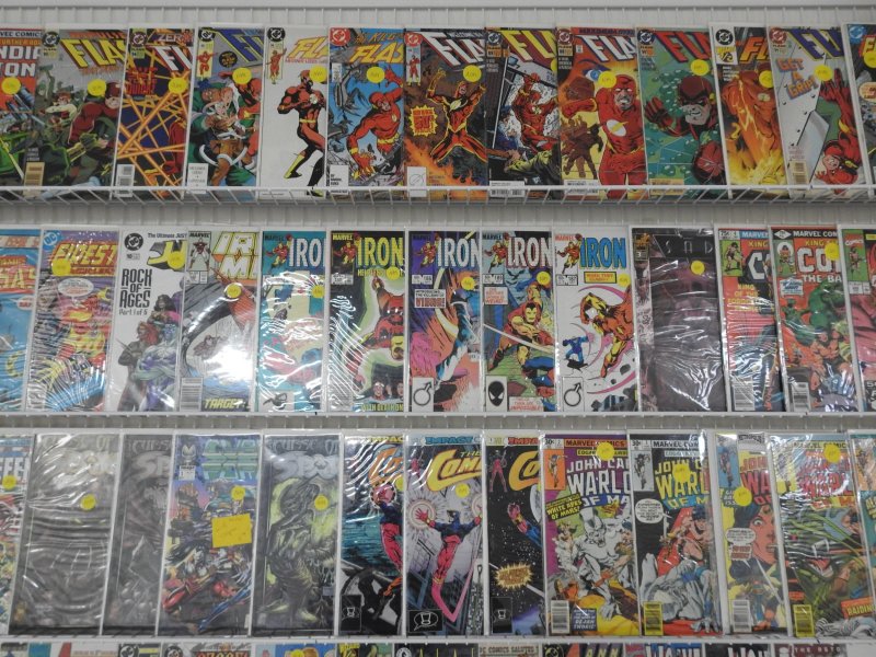 Huge Lot of 140+ Comics W/ Iron Man, Flash, Wolverine Avg. VF- Condition!