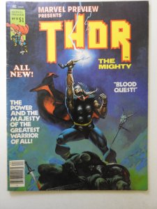 Marvel Preview #10 (1977) W/ The Mighty Thor! VG/Fine Condition!