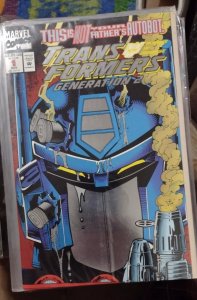 TRANSFORMERS   generation 2 # 1   1993 MARVEL  GATEFOLD FOIL COVER NEWSTAND BARC