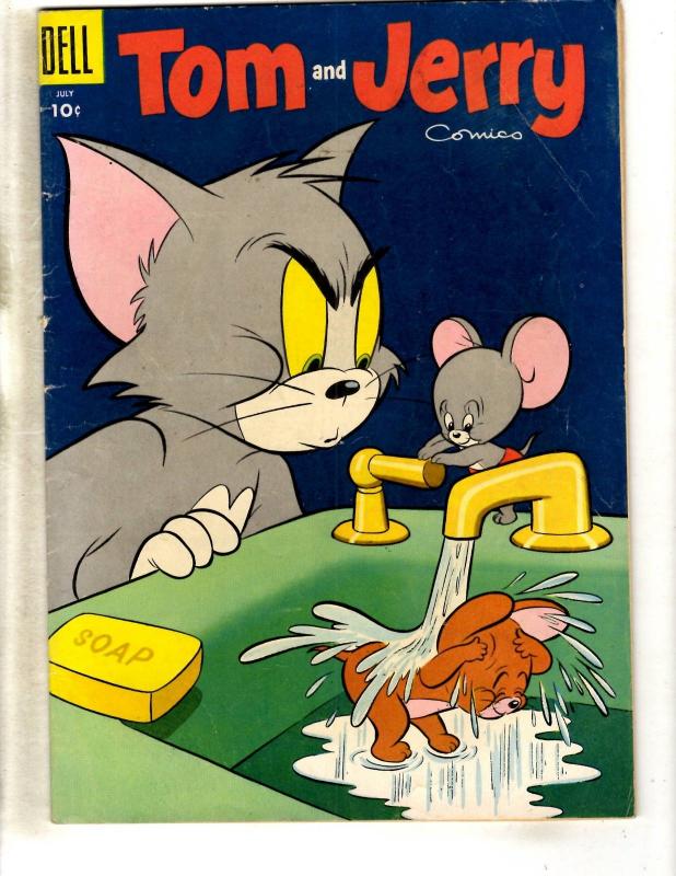 Tom & Jerry Comics # 132 FN Dell Golden Age Comic Book Cat Mouse JL11