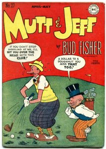 Mutt and Jeff #27 1947-Golf cover- DC Golden Age- Bud Fisher VF-