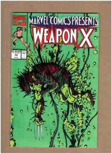 Marvel Comics Presents #73 Wolverine Weapon X 1991 Barry Smith VF 8.0 