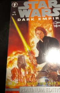 Star Wars Dark empire Platnum edition #1 signed by artist  Cam Kennedy