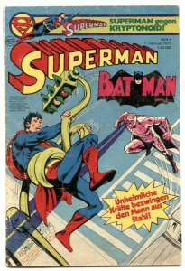 Superman Batman #4 1979- German comic edition- Kryptonoid VG-