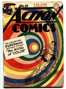 ACTION COMICS #89-SUPERMAN-1945-comic book-DC GOLDEN AGE