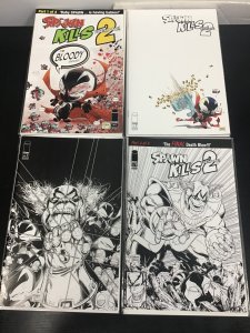 5PC SPAWN KILLS EVERYONE 2 LOT (9.2) #1-4 #1 COVER A #1-4 COVER B!! 2018